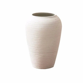 white-ribbed-ceramic-minimalist-vase-zen-decorative-ornament-home accessory