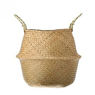 Handwoven Seagrass Storage Basket / Natural