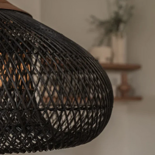 Bathari Handmade Rattan Pendant / Black_C