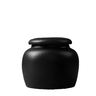 black-textured-ceramic-kitchen-storage-jar-canister-tea-coffee-spices-snacks-container