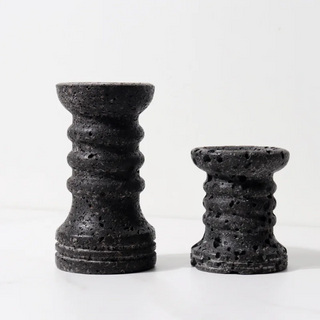 black-handmade-marble-travertine-candle-holder-set-decorative-ornament-natural-home-decor