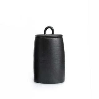 black-large-japanese-stoneware-ceramic-kitchen-storage-jar-canister-tea-coffee-sugar-spices-snacks-container