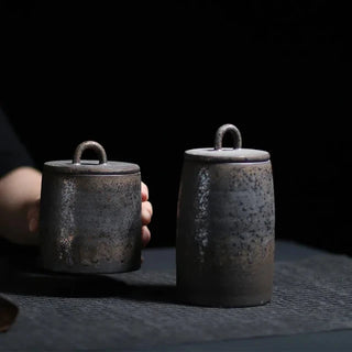 bronze-small-and-large-japanese-stoneware-ceramic-kitchen-storage-jars-canisters-tea-coffee-sugar-spices-snacks-containers