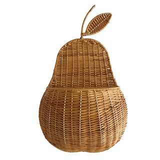 bian-brown-pear-shaped-rattan-wicker-wall-hanging-storage-basket-natural-nursery-kids-room-playroom-decor