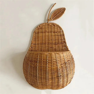 bian-brown-pear-shaped-rattan-wicker-wall-hanging-storage-basket-natural-nursery-kids-room-playroom-decor