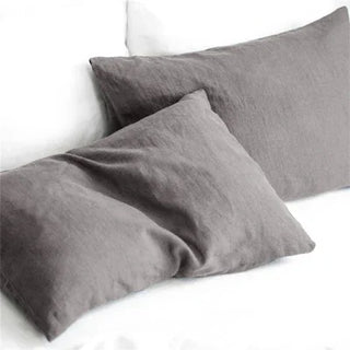 Dark-Grey-Standard-Stone-Washed-Linen-Pillowcases-Natural-Bedding