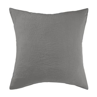 Dark-Grey-Square-Stone-Washed-Linen-Pillowcases-Natural-Bedding