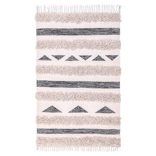 Handmade-Fringed-Moroccan-Kilim-Cotton-Rug-Nordic-Boho-Natural-Home-Decor