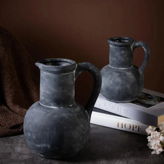 handmade-black-terracotta-jug-vase-natural-contemporary-wabi-sabi-coastal-home-decor-ornament-interior-accessory