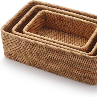 Rectangular-Handwoven-Rattan-Storage-Baskets-Fruit-Bread-Tray-Home-Storage-Organisation