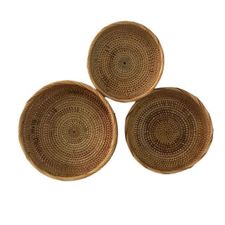 Round-Handwoven-Rattan-Storage-Baskets-Fruit-Bread-Tray-Home-Storage-Organisation