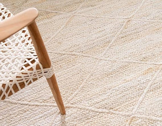 Ivory-Handmade-Chevron-Diamond-Jute-Sisal-Rug-Natural-Home-Decor