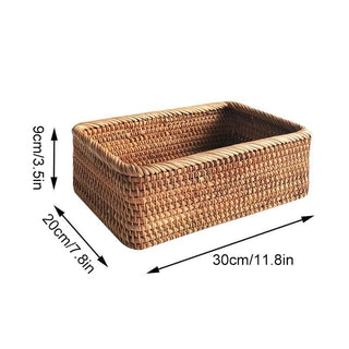 Rectangular-Handwoven-Rattan-Storage-Baskets-Fruit-Bread-Tray-Home-Storage-Organisation