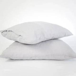 Light-Grey-Standard-Stone-Washed-Linen-Pillowcases-Natural-Bedding