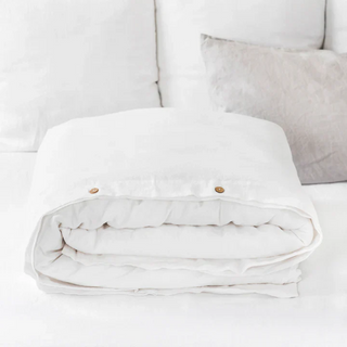 Linen Duvet Cover / White