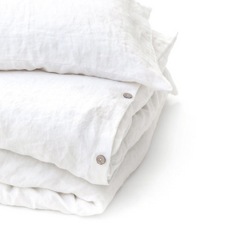 Linen Duvet Cover / White