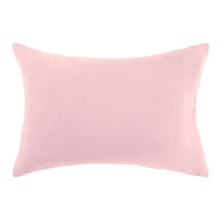 Pink-Standard-Stone-Washed-Linen-Pillowcases-Natural-Bedding