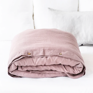 Pink-Stone-Washed-Linen-Duvet-Cover-Natural-Bedding