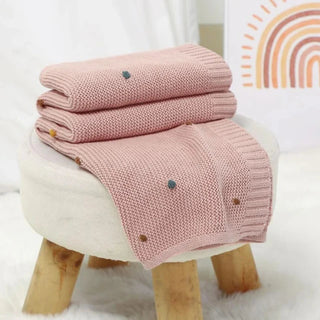 bibi-pink-natural-cotton-knit-baby-blanket-swaddle-storller-blanket