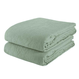 sage-green-stone-washed-pure-linen-flat-sheet-set-linen-bedding-set-natural-home-decor