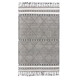 Handwoven-Black-White-Wool-Rug-Natural-Home-Decor