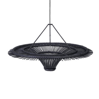 Santoso Handwoven Rattan Pendant / Black