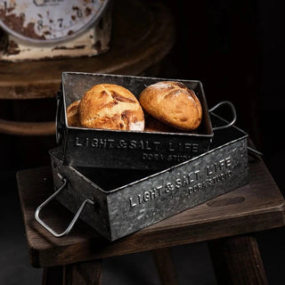 handmade-black-rustic-iron-metal-serving-tray-bread-box-with-handles-kitchen-pantry-storage