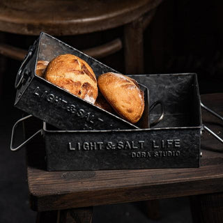 handmade-black-rustic-iron-metal-serving-tray-bread-box-with-handles-kitchen-pantry-storage