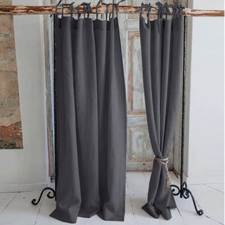 pre-washed-storm-grey-linen-tie-top-curtain-panel-boho-scandi-contemporary-wabi-sabi-natural-home-decor