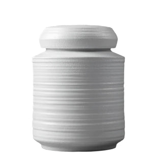 white-ribbed-ceramic-kitchen-storage-jar-canister-tea-coffee-spices-snacks-container