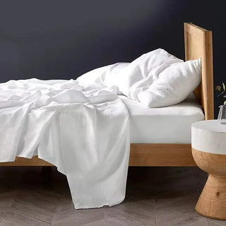 White-Stone-Washed-Linen-Flat-Sheet-Pillowcases-Natural-Bedding