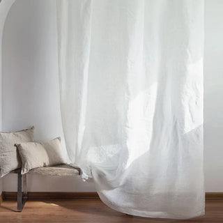 White-Linen-Rod-Pocket-Curtain-Panel-Natural-Home-Decor