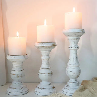 handmade-wooden-washed-white-rustic-pillar-candle-holder-set-decorative-ornament-natural-home-decoration