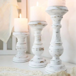 handmade-wooden-washed-white-rustic-pillar-candle-holder-set-decorative-ornament-natural-home-decoration