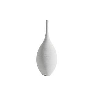 white-japanese-ribbed-ceramic-minimalist-vase-zen-decorative-ornament-home accessory