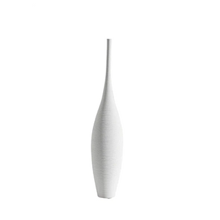 white-japanese-ribbed-ceramic-minimalist-vase-zen-decorative-ornament-home accessory